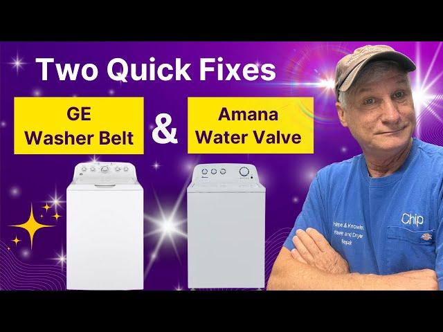 How to Repair a GE Washer That Won't Spin and an Amana Washer That Won't Start