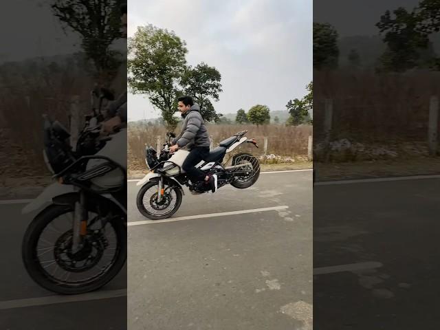 New HIMALAYAN 450 tested by faraz stunt rider #farazstuntrider #bikers #superbikes #hayabusa