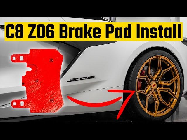 C8 Corvette Z06 Brake Pad Install - Paragon Performance