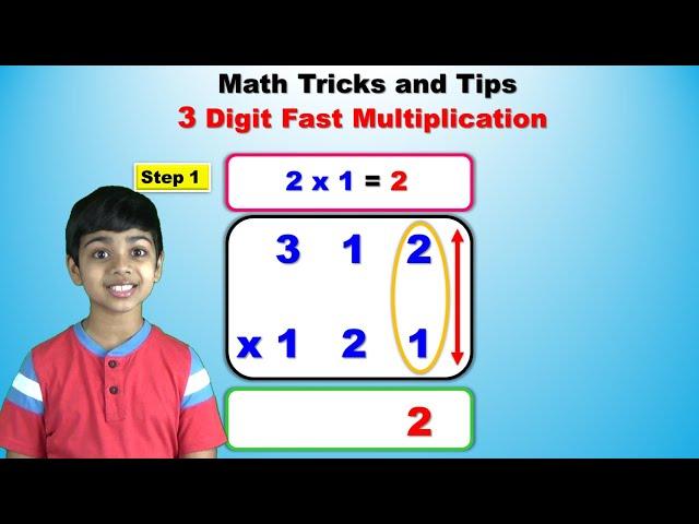 3 digits fast multiplication trick | Easy and fast way to multiply | Shortcut trick to multiply