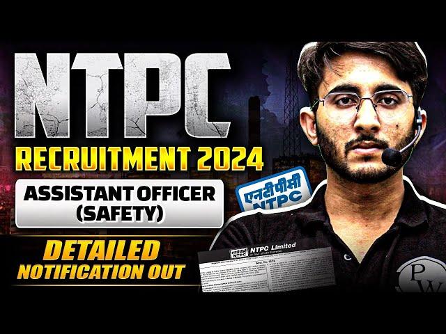 NTPC Recruitment 2024 | Assistant Officer | B.E / B.Tech + Diploma | Detailed Notification out