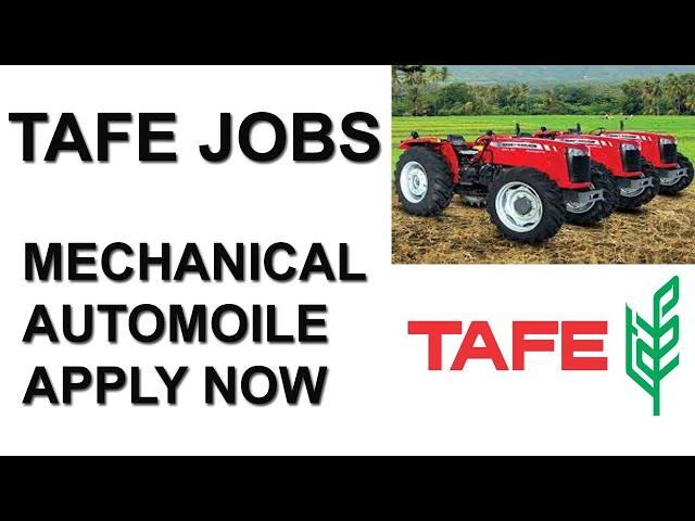 TAFE COMPANY JOB VACANCY|B.E,B.TECH ENGINEER |CHENNAI TN