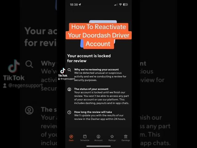 How to reactivate your Doordash account #doordash #gigeconomy #reactivate #unitedstates #Canada