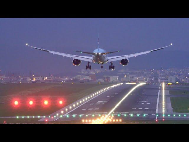 Korean Air B787-9 Landing at Lisbon Airport -  - Seoul Lisbon Route