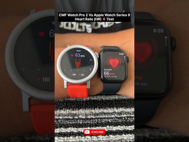 Nothing CMF Watch Pro 2 Vs Apple Watch Series 9 Heart Rate Comparison #cmfwatchpro2 #applewatch9