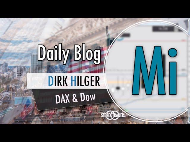 Die Korrektur hat begonnen! DAX/Dow/Gold/Bitcoin - Montag  (D. Hilger)