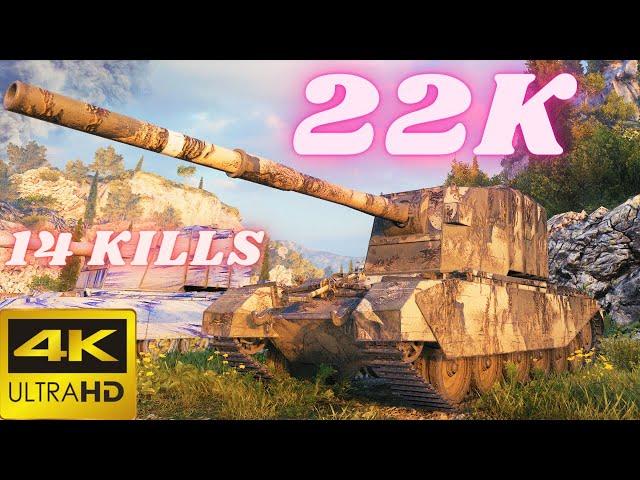 FV4005 Stage II  22K Damage 14 Kills World of Tanks Replays ( Бабаха  Double Gameplay Replays )