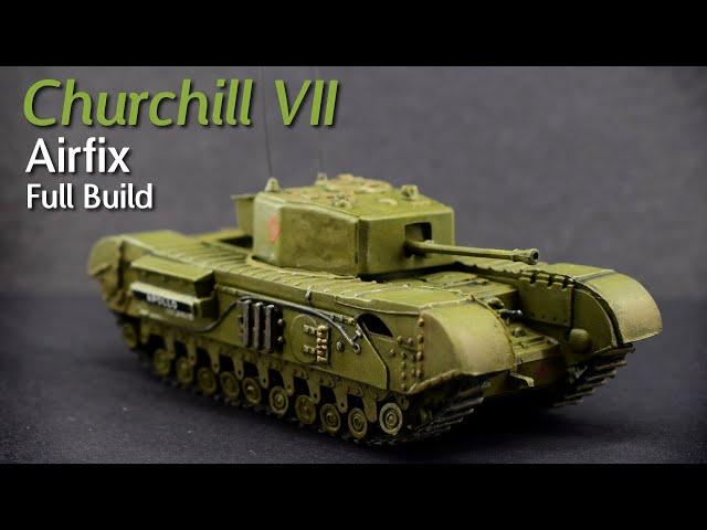 Full Build | Airfix Churchill Mk.VII | 1/76 Scale Plastic Model Kit | Build & Review