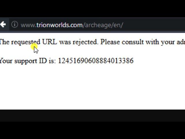 Chrome The Requested URL Was Rejected. Please Consult With Your Administrator Fix