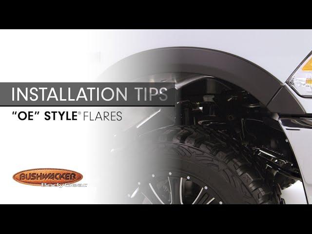 Installation Tips: "OE" Style® Fender Flares