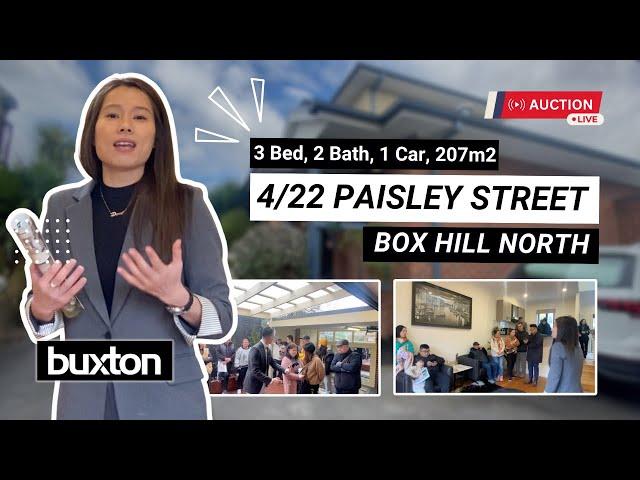 Live Auction @ 4/22 Paisley Street, Box Hill North