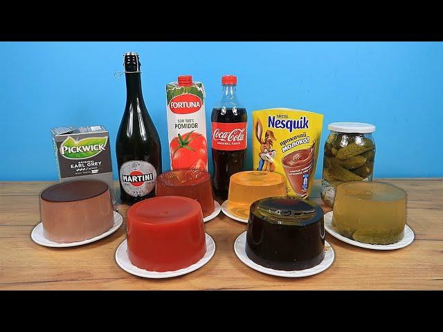 Which jelly tastes better? Cola, Tea, Nesquik, Champagne, Cucumbers, Tomatoes?