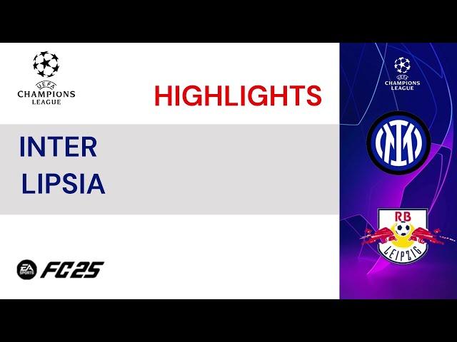 INTER-LIPSIA: Gol & Highlights I CHAMPIONS LEAGUE 5A GIORNATA - FC25