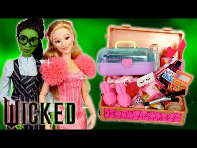 Barbie Wicked Glinda & Elphaba Dolls Packing Suitcase For Vacation