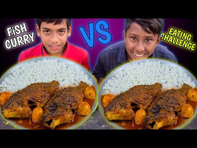 Whole Fish Curry with Rice Eating Challenge