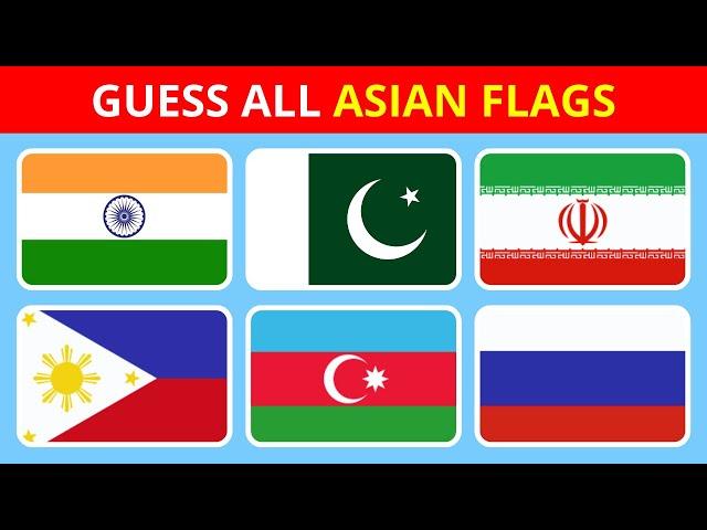 Can You Guess the Flag of All 49 Asian Countries?