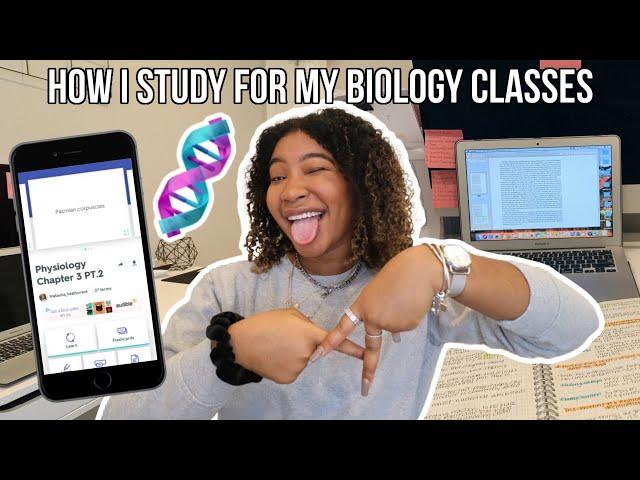 How I STUDY for my Biology Classes | Biomedical Science Major