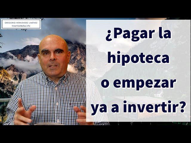 Finish paying the mortgage or start investing now? (English subtitles)