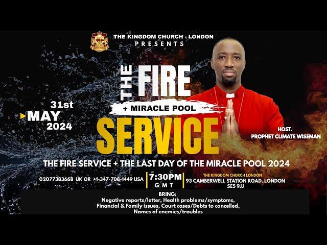 Fire Miracle Service And Miracle Pool | The Kingdom Temple | Prophet Climate Wiseman