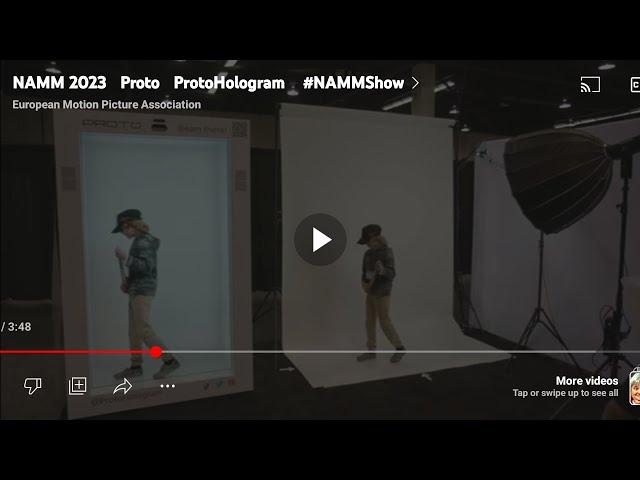 Hologram TV Arrived!!! SO REAL!!! MUST SEE!!! ProtoHologram - #NAMMShow2023