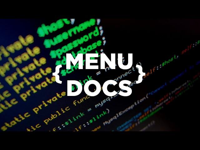 Welcome to MenuDocs | MenuDocs