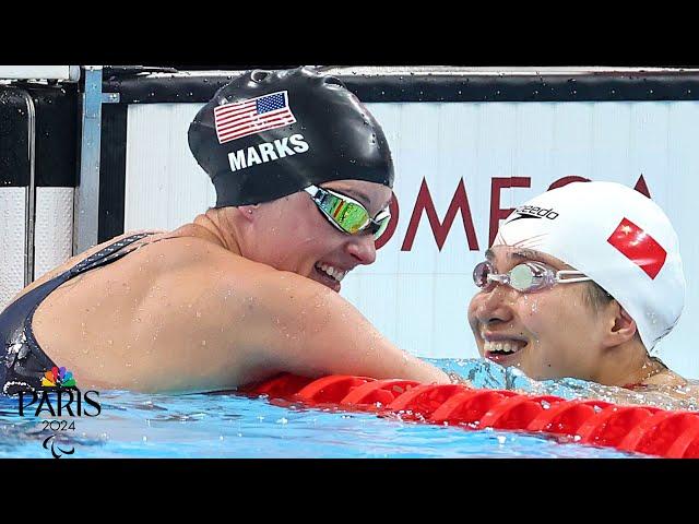 Ellie Marks wins Team USA's first Paris Paralympic medal with women's 50 free silver | NBC Sports