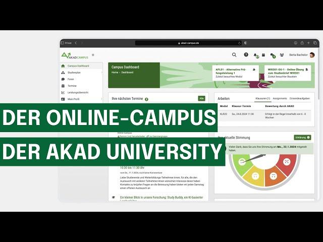 Der Online-Campus der AKAD University