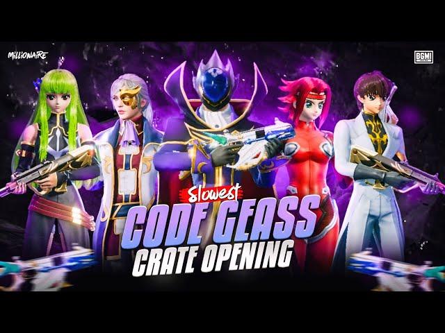 Code Geass Crate Opening | New Code Geass Crate Opening | BGMI New Code Geass Collaboration