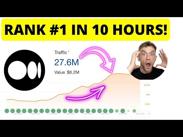 How I Ranked #1 in 10 Hours with AI SEO 