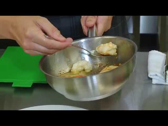 PlatinuMeats cooks Scallops, Langoustines & Peas Bonne Femme