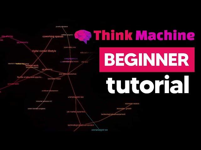 How To Use ThinkMachine (Free Knowledge Graph Software) How to make knowledge graphs for free!