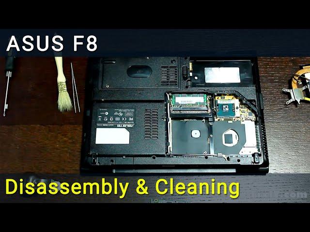 Asus F8 Disassembly, Fan Cleaning, and Thermal Paste Replacement Guide