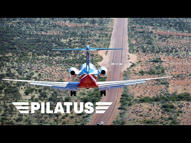 The PC-24 returns! First Ever Road Landing (no Runway!) in the Australian Outback.