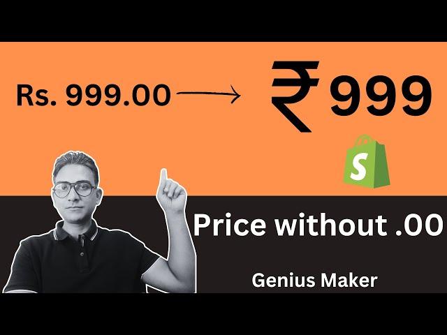 Show Product Price without Decimal and Zeros | No .00 in Shopify Product Price