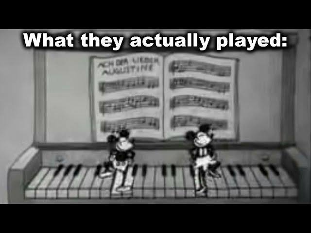 Pianos are Never Animated Correctly... (1929 Mickey Mouse)