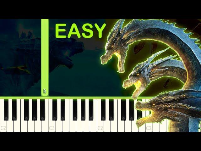 KING GHIDORAH´S THEME - EASY Piano Tutorial