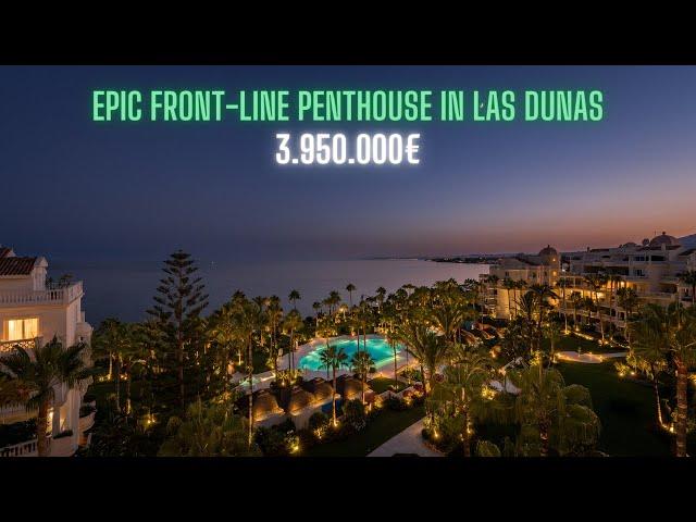 Check out this epic front-line penthouse with sea views in Las Dunas, New Golden Mile | 3.950.000€