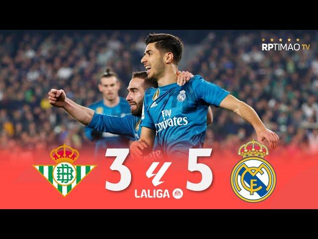 Real Betis 3 x 5 Real Madrid ● La Liga 17/18 Extended Goals & Highlights ᴴᴰ