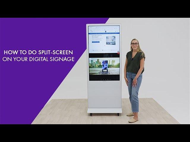 How to Do Split-Screen on Your Digital Screen | Digital Signage Demos | Displays2go®