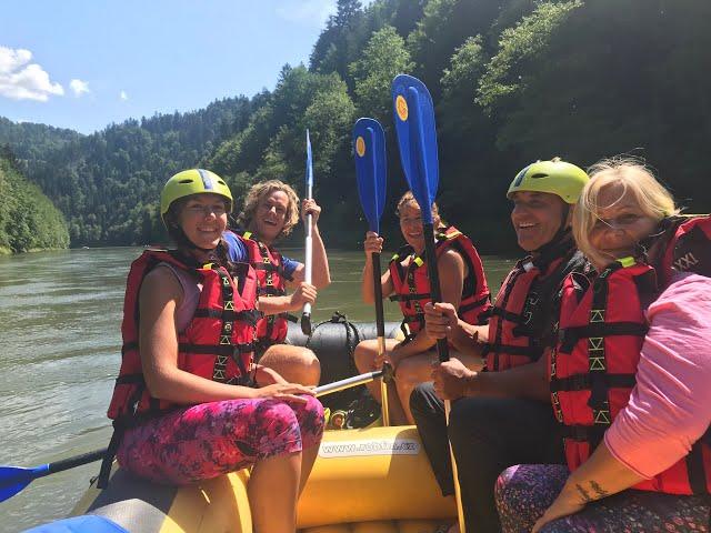 Rafting on Dunajec River in Pieniny NP, Slovakia