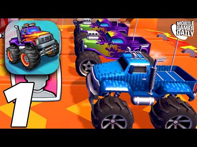 NITRO JUMP RACING Gameplay Walkthrough Part 1 Race Fast Cars! PvP game (iOS, Android)