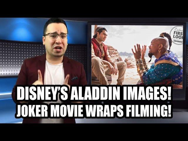 Aladdin Images, Joker Movie Wraps Filming | Flickering Myth Fridays