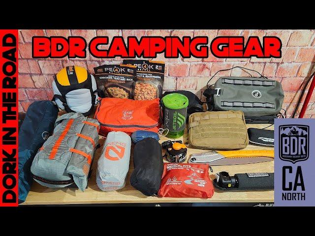 My Motorcycle Camping Gear Setup for the Northern California BDR (My Third BDR!)