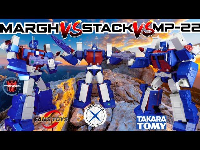 Comparison: FansToys FM-02 Margh VS X-Transbots MX-22 Commander Stack VS Takara MP-22 Ultra Magnus