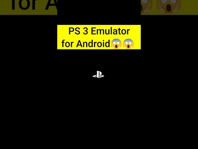 PS 3 EMULATOR FOR ANDROID/iOS|Free Emulator on Play Store  #shorts #youtubeshorts #ps3 #ps3emulator