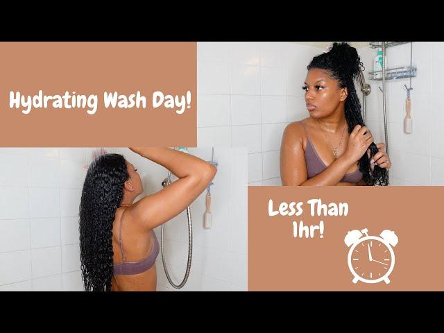 Realistic Hydrating Wash Day | Natural Hair | Mocurlsss