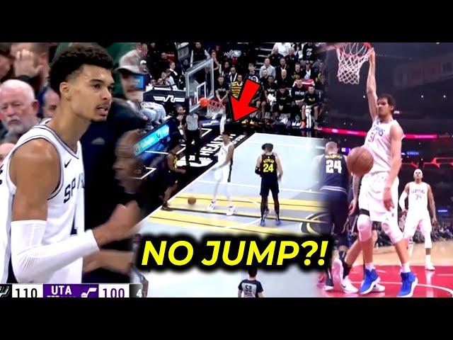 Wemby, no jump dunk?! Parang Boban Marjanovic si Wembanyama!