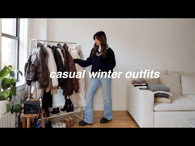 CASUAL WINTER OUTFITS | cozy winter lookbook
