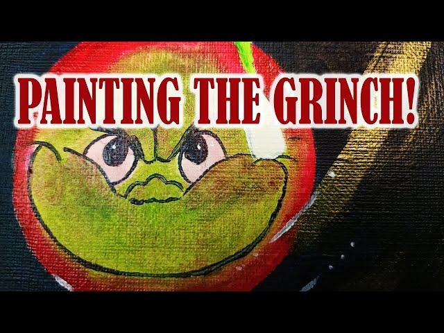 Painting The Grinch! Christmas Art Collab with Alexis Cassandra and Naomi Couture.