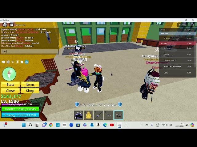 Trying to find scammers in blox fruits